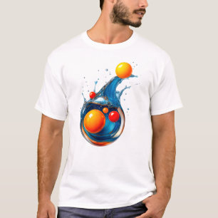 Orb Splash: Türkiswelle Burst T-Shirt