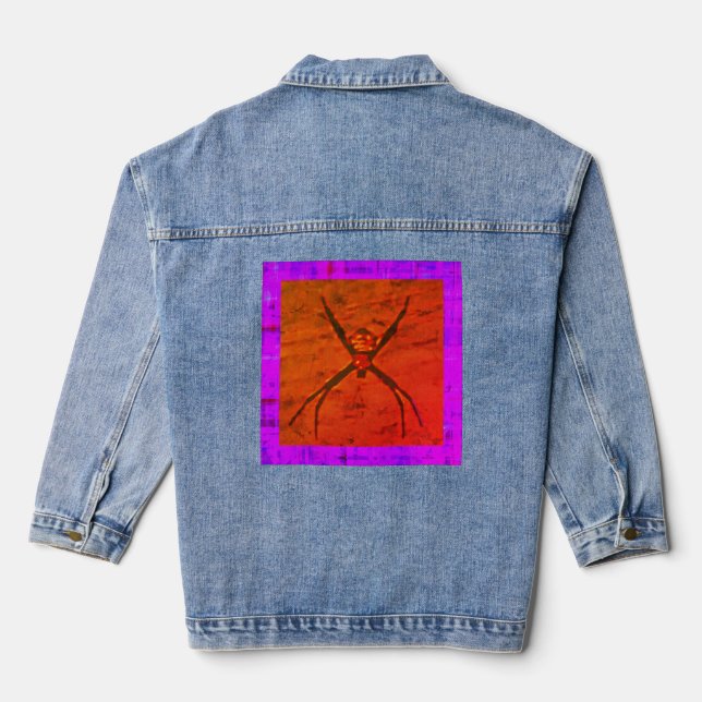 Orb Weaver/Cry Here Lila, Denim Jacket Jeansjacke (Rückseite)