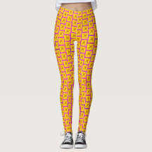 Orb Weaver (Gelb)/Schrei Hier Lila, Leggings