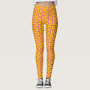 Orb Weaver (Gelb)/Schrei Hier Lila, Leggings