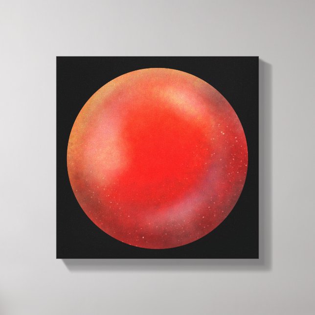Orbe de galaxie rouge profonde - toile de Crimson (Recto)