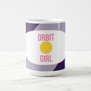 Orbit Girl — 90er Maximalist-Tasse   Retro-Schlafz Kaffeetasse