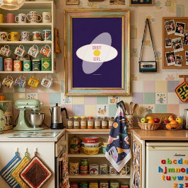 Orbit Girl — 90s Maximalist Poster | Retro Bedrm 