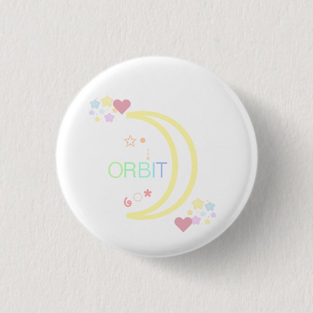 Orbit Kpop Loona Niedlich Teen Ästhetik Button (Vorderseite)