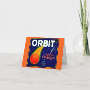 Orbit Orange Fruchtkartett der 1920er Jahre