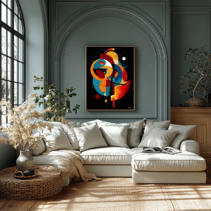 Orbitalgleichgewicht Moderne Geometrie Konstruktiv Poster
