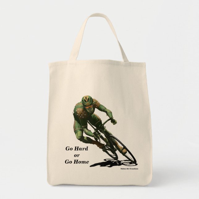 Orc Cyclist Racing Fantastische Bergwelten im Val  Tragetasche (Vorne)