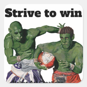 Orc Gladiator Football Sport Fantasy Art Stickers