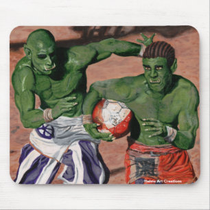 Orc Gladiator Football Sports Fantasy Art Mousepad