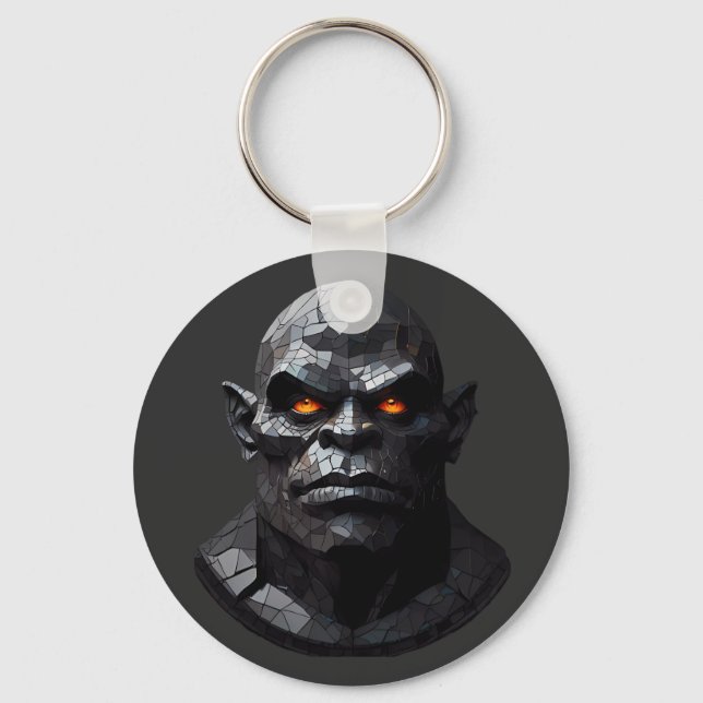 Orc Portrait Schlüsselanhänger (Vorderseite)