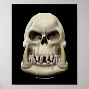 Orc Schädel Poster