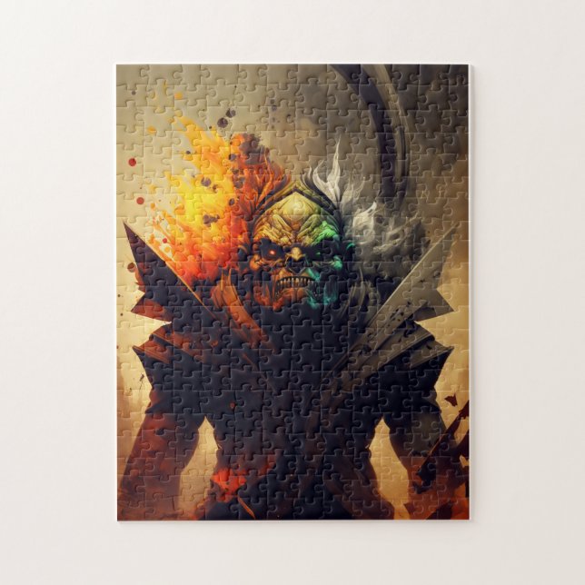 Orc Warlord Fantasy Puzzle | D&D Geschenk (Vertikal)