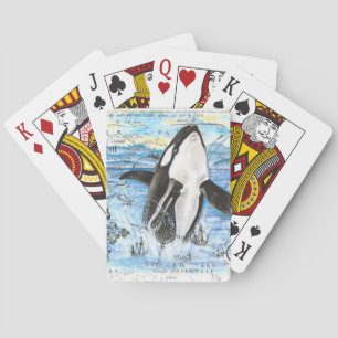 Orca - Antike Karte Spielkarten