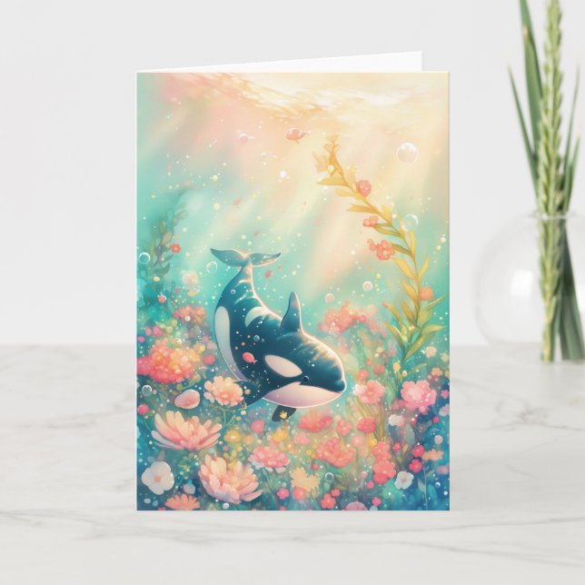 Orca Blumenwelt Karte (Vorderseite)