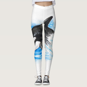 Orca Breaching Leggings