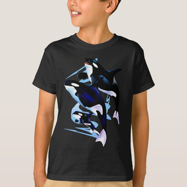 Orca-Familien-Shirt T-Shirt (Vorderseite)