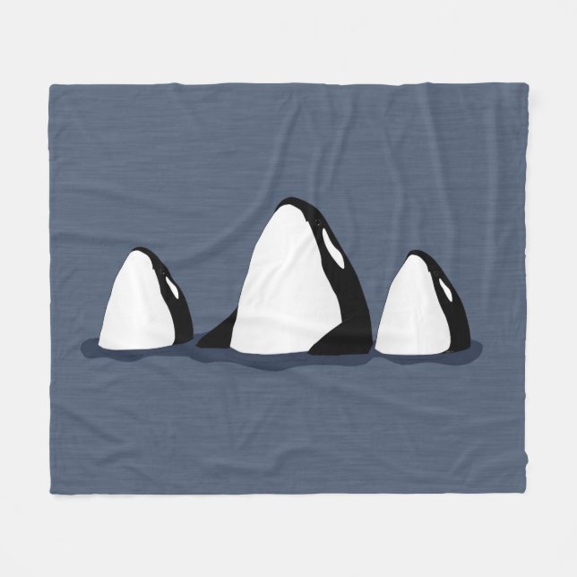 Orca Fleece Blanket (Vorderseite (Horizontal))