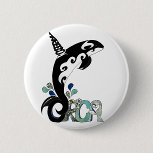 Orca Freedom Art Button