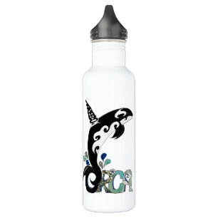 Orca Freedom Kunst, Dichtung und Musik Edelstahlflasche