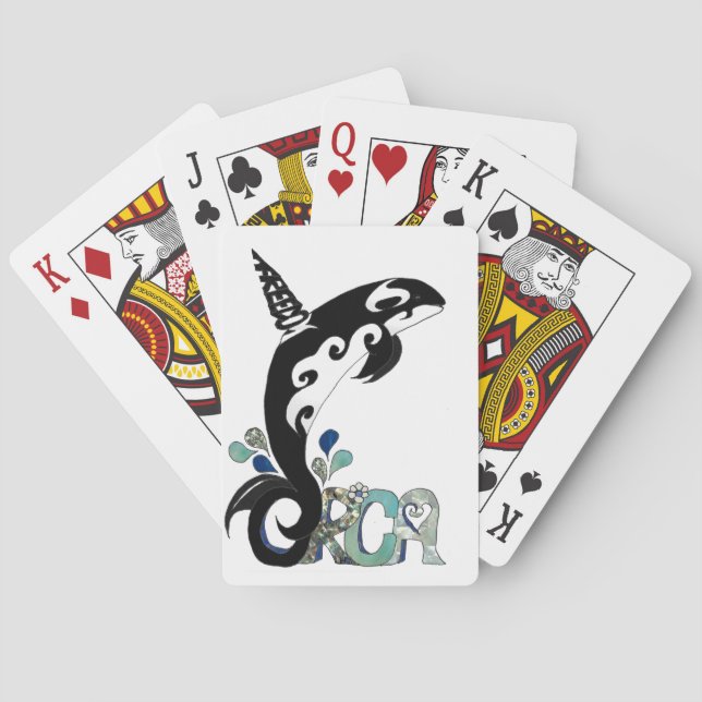 Orca Freedom Kunst Spielkarten (Rückseite)