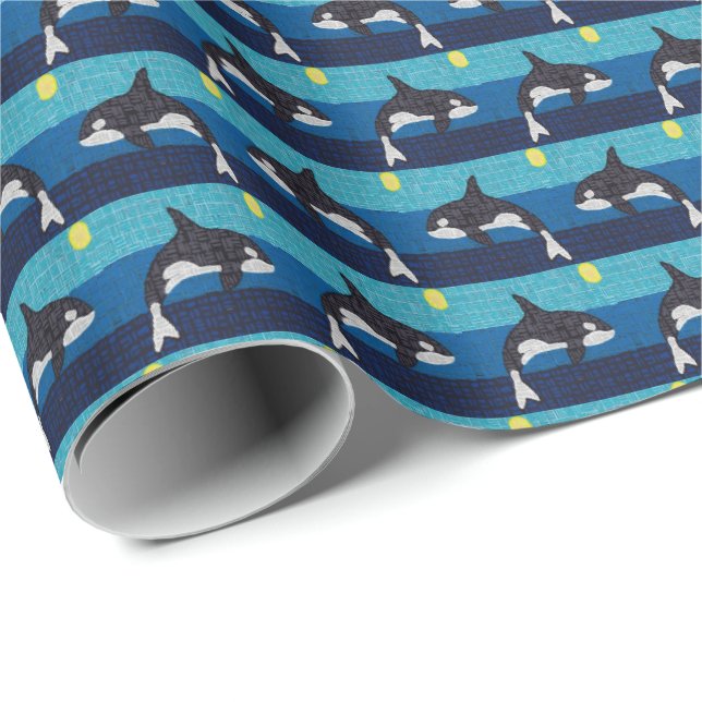 Orca - Geschenkpapier (Rolleneckpunkt)