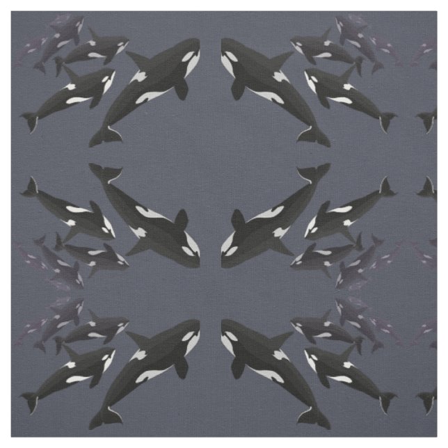 Orca-Gewebe-Mörder-personalisiertes Stoff (Muster)