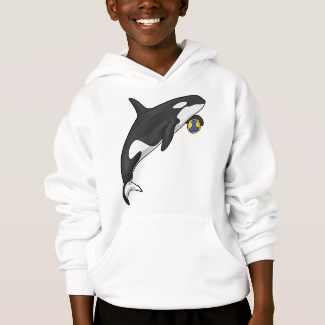 Orca Handball Spieler Handball Hoodie (Vorderseite)