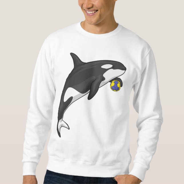 Orca Handball Spieler Handball Sweatshirt (Vorderseite)