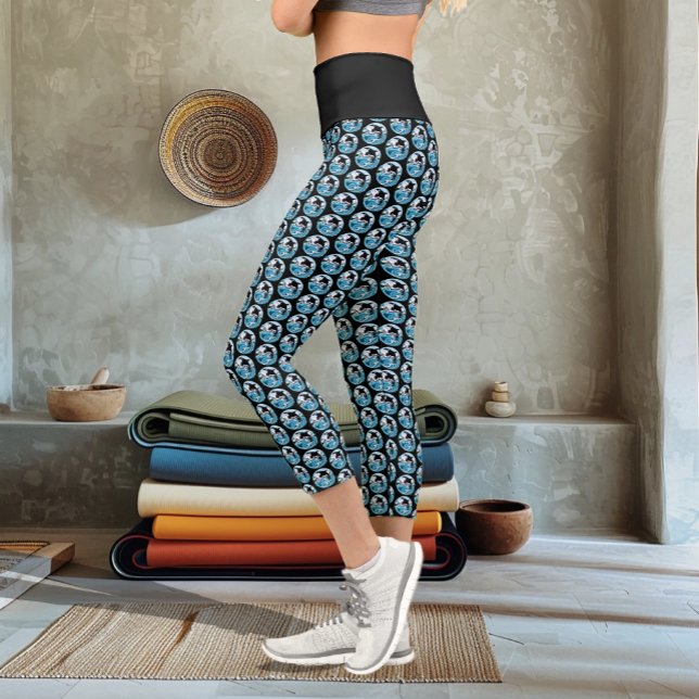 Orca Killer Whale Capri Leggings (Von Creator hochgeladen)