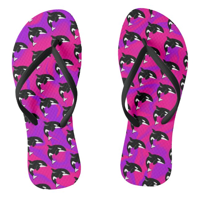 Orca Killer Whale Flip Flops (Fußbett)