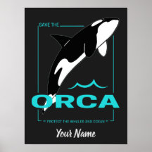 Orca Killer Whale für ein Mädchen, das nur Orcas L