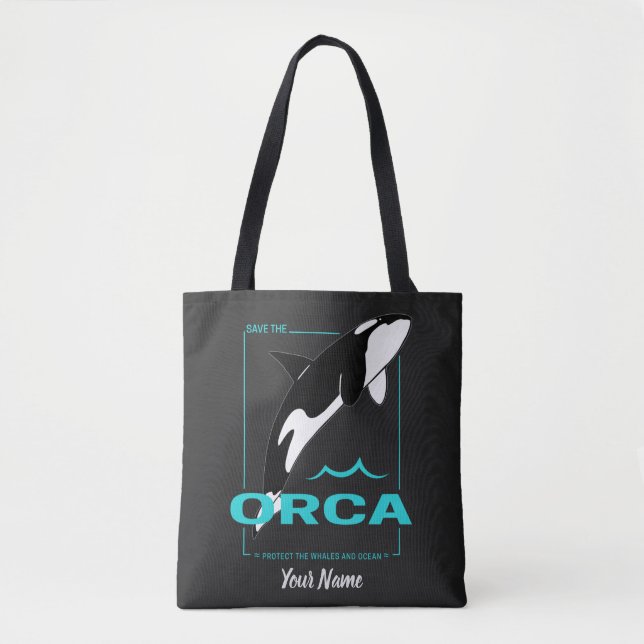 Orca Killer Whale für ein Mädchen, das nur Orcas L Tasche (Vorderseite)