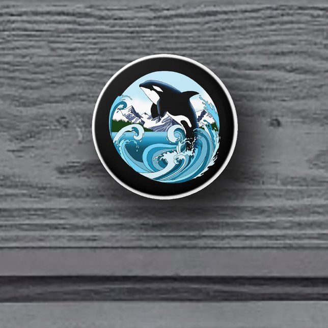 Orca Killer Whale Keramikknauf (Von Creator hochgeladen)
