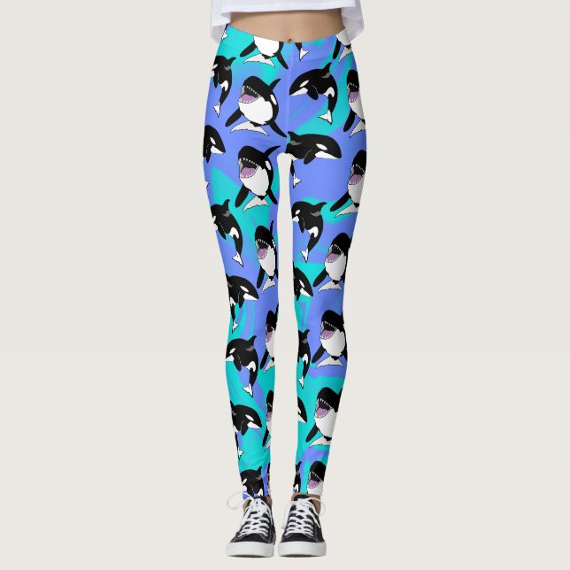 Orca Killer Whale Leggings (Vorderseite)
