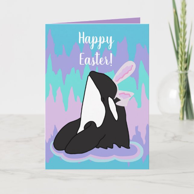 Orca Killer Whale Oster Karte (Vorderseite)