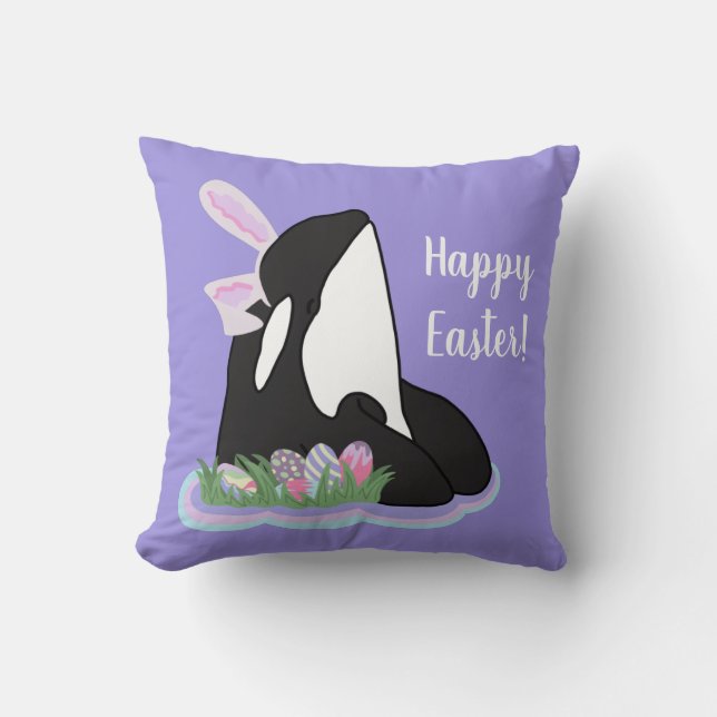 Orca Killer Whale Oster Kissen (Vorderseite)