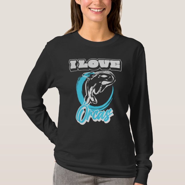 Orca Killer Whale Sea Wolf T-Shirt (Vorderseite)