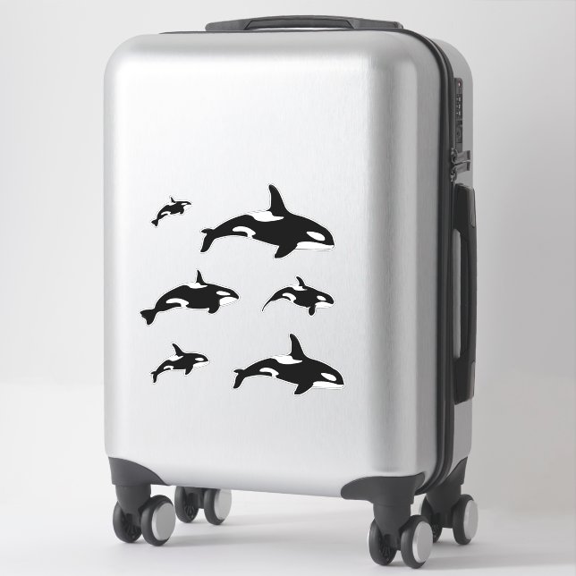 Orca Killer Whale Set Aufkleber (Koffer)