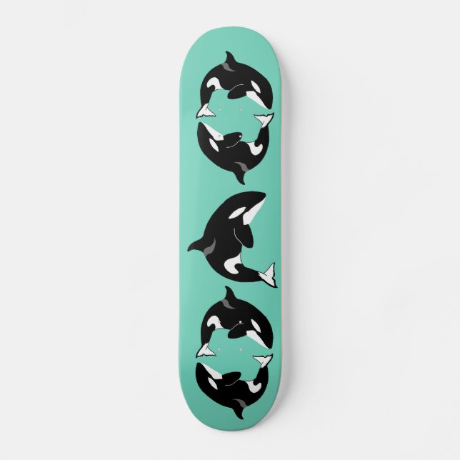 Orca Killer Whale Skateboard (Vorderseite)