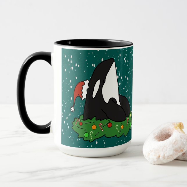 Orca Killer Whale Tasse (Mit Donut)