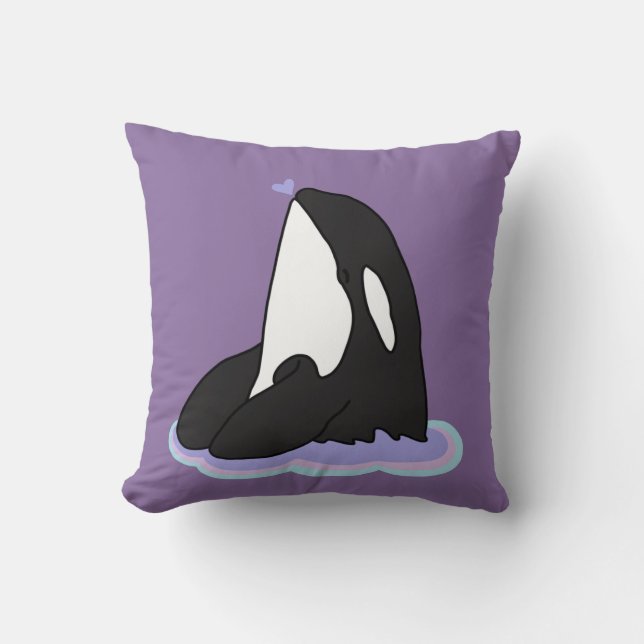 Orca Killer Whale Throw Kissen (Vorderseite)