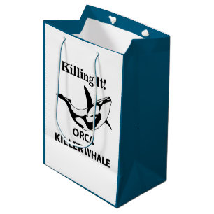 Orca Killer Whale tötet es lustig Mittlere Geschenktüte