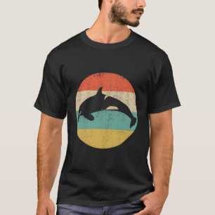 Orca Killer Whale Vintag Retro Geschenk zu Weihnac T-Shirt