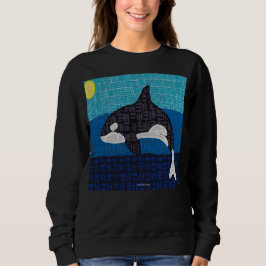 Orca (lebendig) - Damen-Sweatshirt Sweatshirt