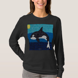 Orca (lebendig) - Langarmshirt für Damen T-Shirt