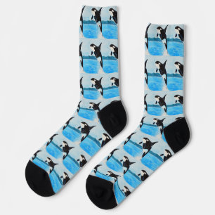 Orca-Malerei Socken