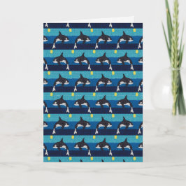 Orca (motif) - Carte de vœux