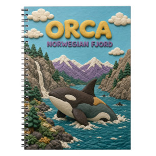 Orca Norwegian Fjord Moderne KlayKoo Notizblock