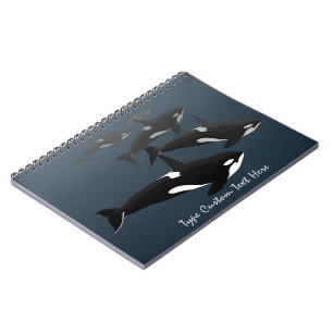 Orca Notebook Personalisiert Killer Whale Journal Notizblock