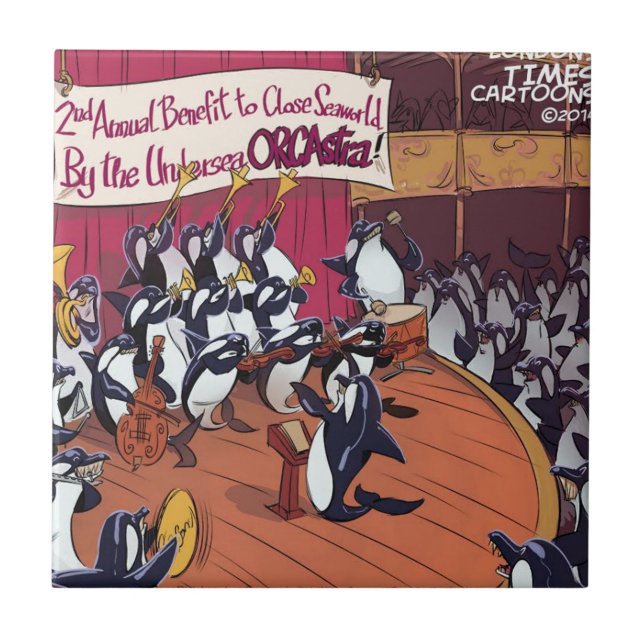 Orca Orchestra Funny Fliese (Vorderseite)